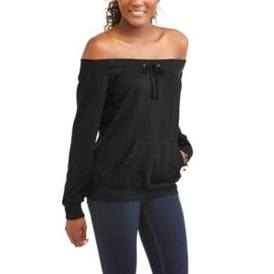 Off The Shoulder Pullover Sweatshirt